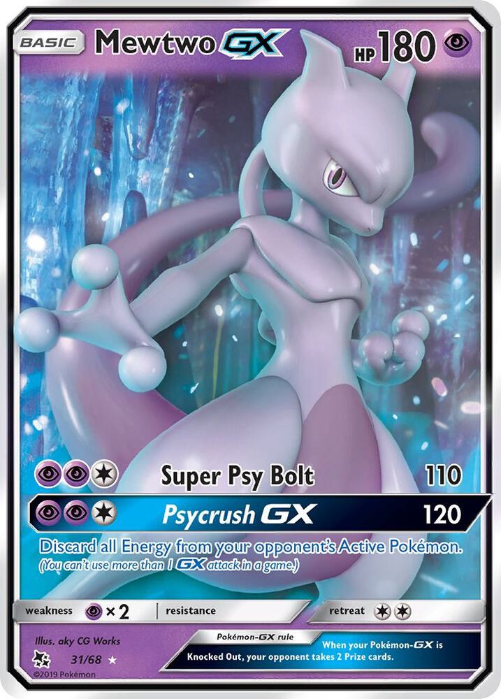 HIF 31/68 Mewtwo GX SR