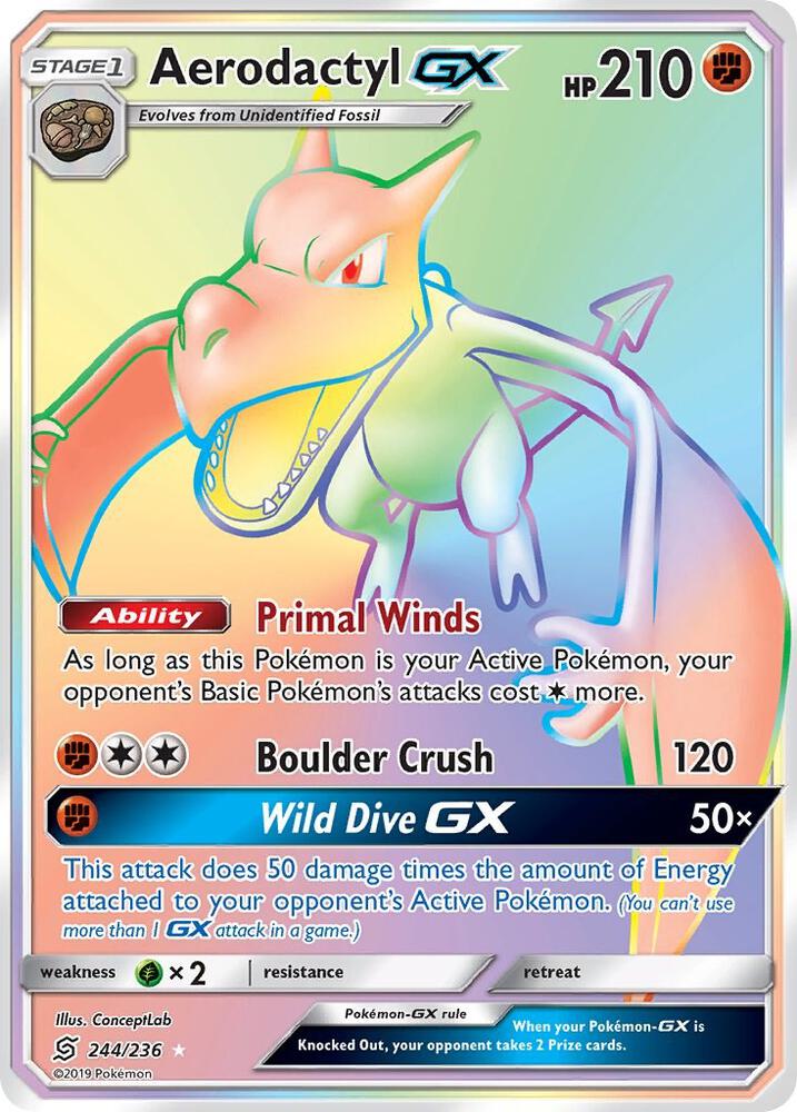 UNM 244/236 Aerodactyl GX SR