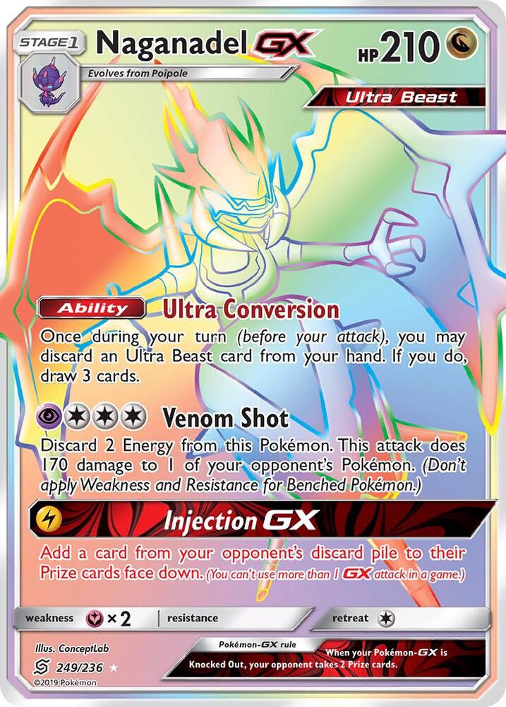 UNM 249/236 Naganadel GX SR