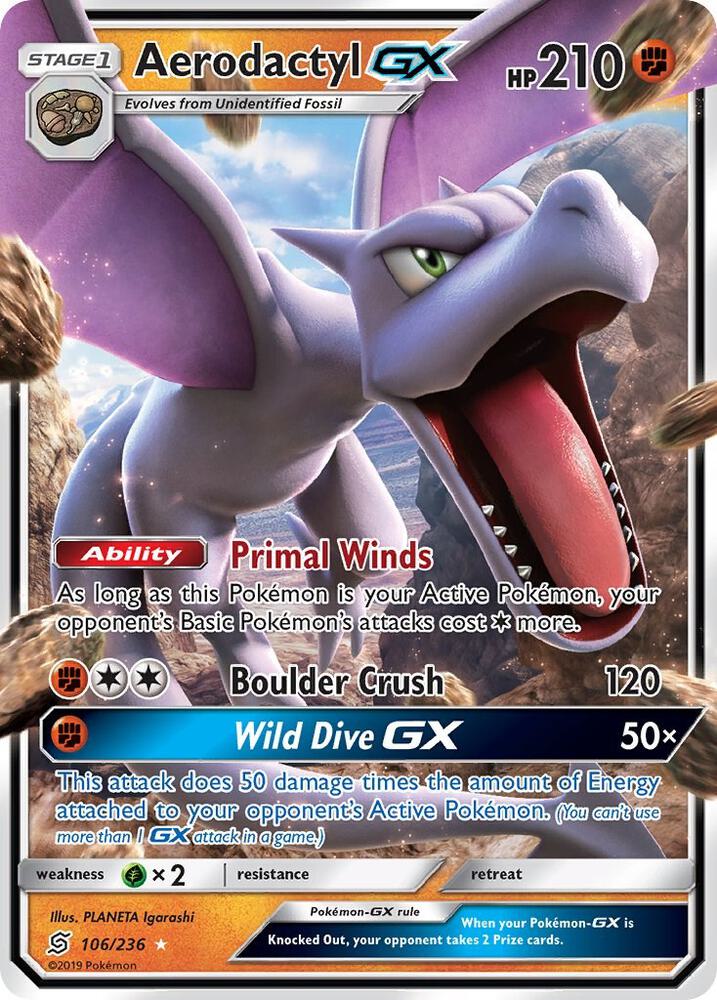 UNM 106/236 Aerodactyl GX SR