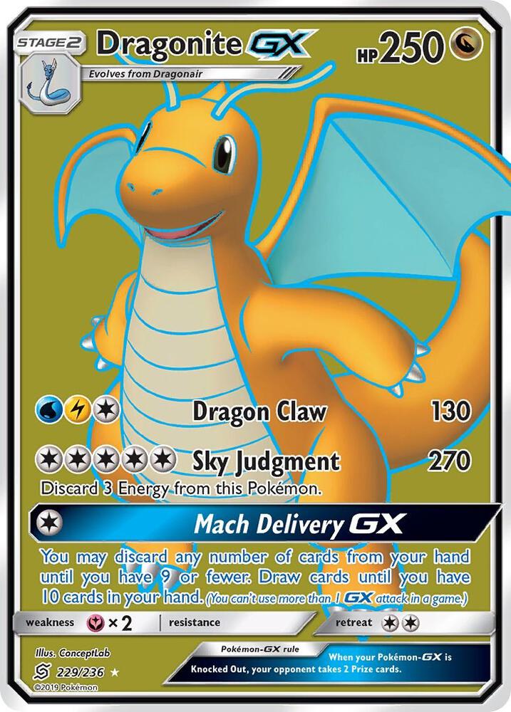 UNM 229/236 Dragonite GX SR