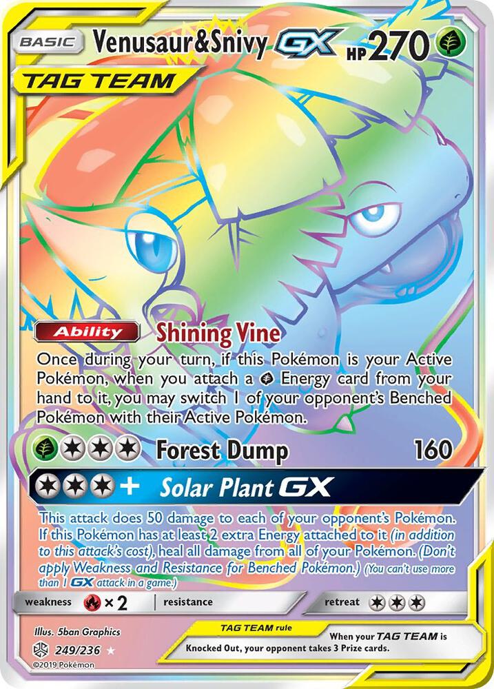 CEC 249/236 Venusaur & Snivy GX SR
