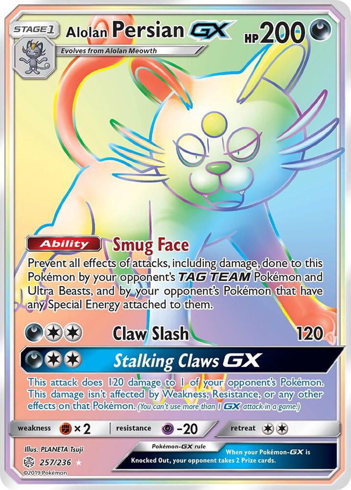 CEC 257/236 Alolan Persian GX SR
