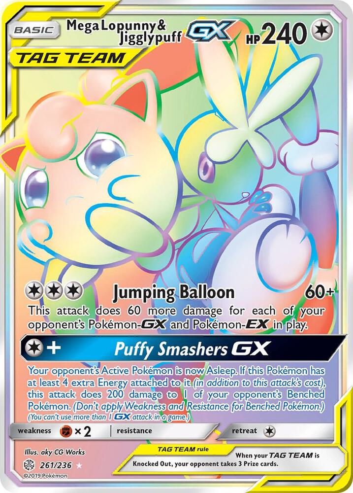 CEC 261/236 Mega Lopunny & Jigglypuff GX SR