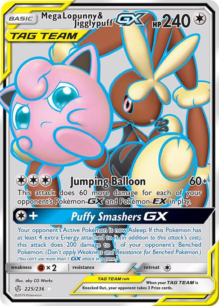 CEC 225/236 Mega Lopunny & Jigglypuff GX SR