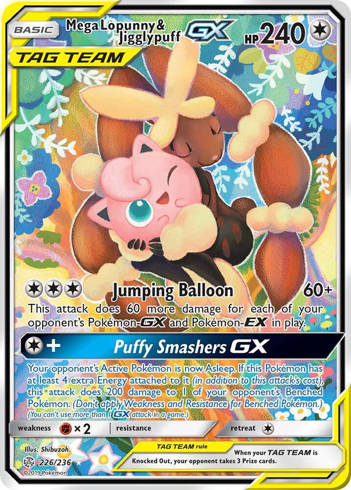 CEC 226/236 Mega Lopunny & Jigglypuff GX SR