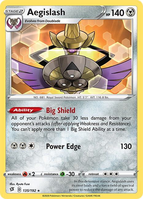 [Reverse Holo] RCL 135/192 Aegislash R