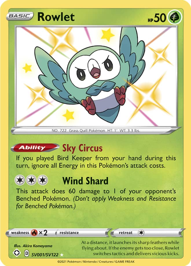 SHFSV SV001/SV122 Rowlet