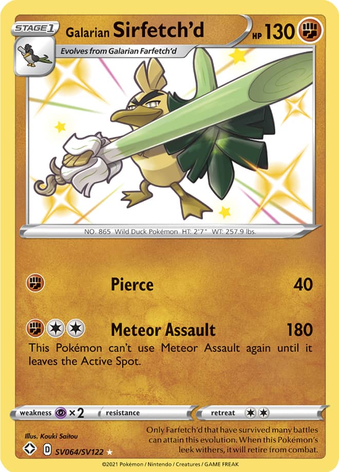 SHFSV SV064/SV122 Galarian Sirfetch'd