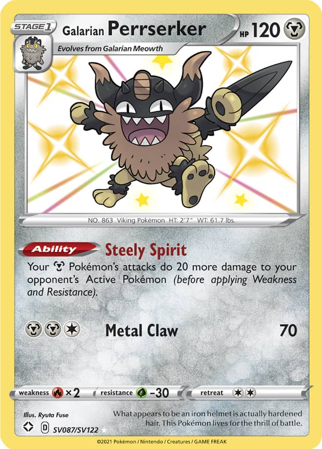 SHFSV SV087/SV122 Galarian Perrserker
