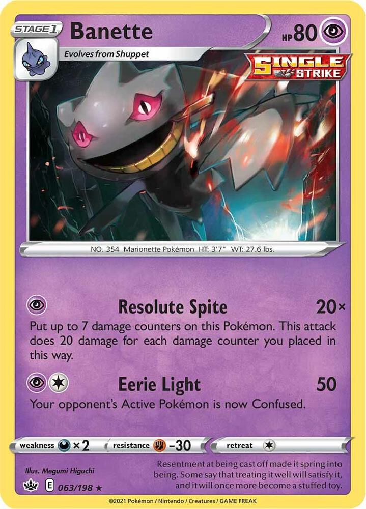 [Reverse Holo] CRE 063/198 Banette R