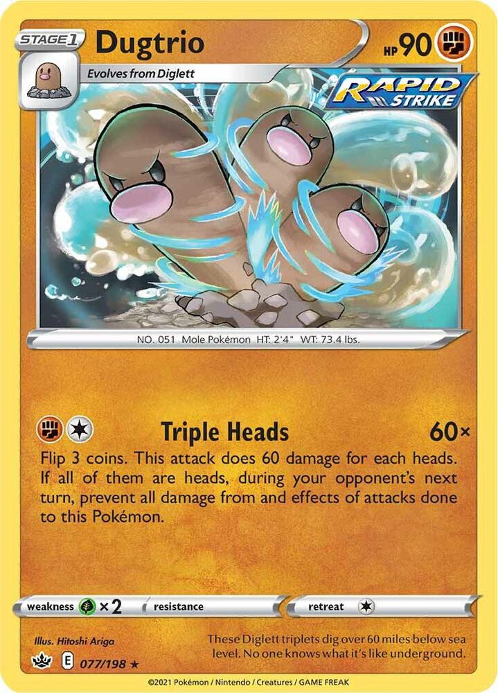 [Reverse Holo] CRE 077/198 Dugtrio R