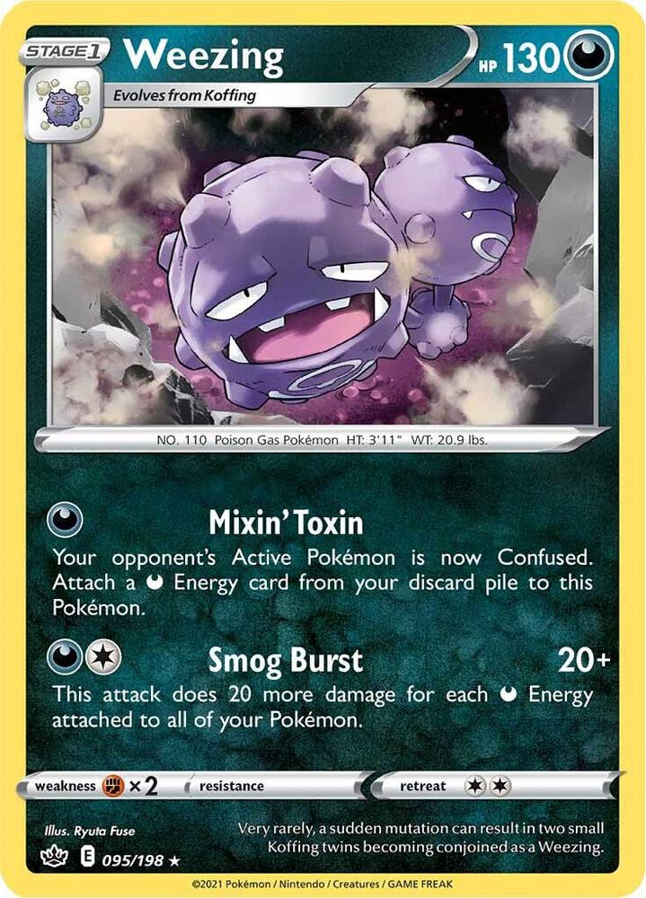 [Reverse Holo] CRE 095/198 Weezing R
