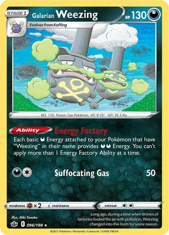 [Reverse Holo] CRE 096/198 Galarian Weezing R