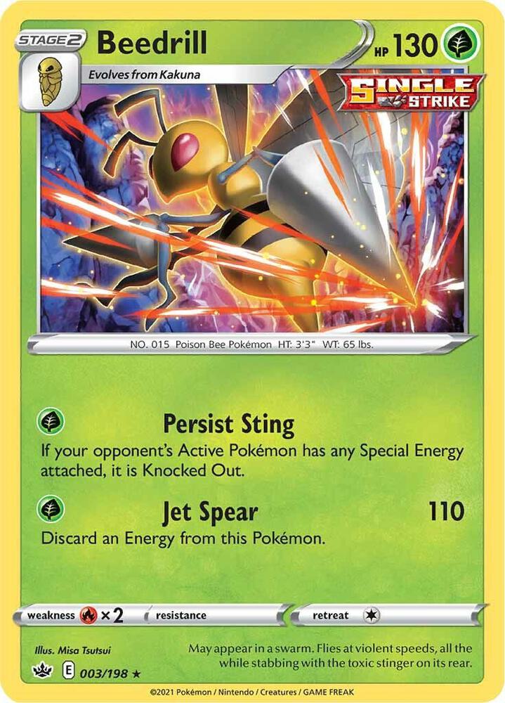 [Reverse Holo] CRE 003/198 Beedrill RH