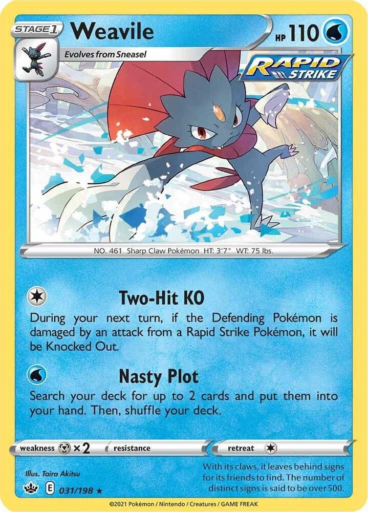 [Reverse Holo] CRE 031/198 Weavile RH