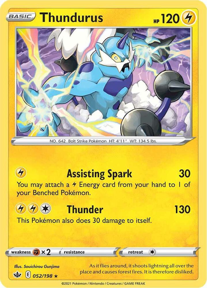 [Reverse Holo] CRE 052/198 Thundurus RH