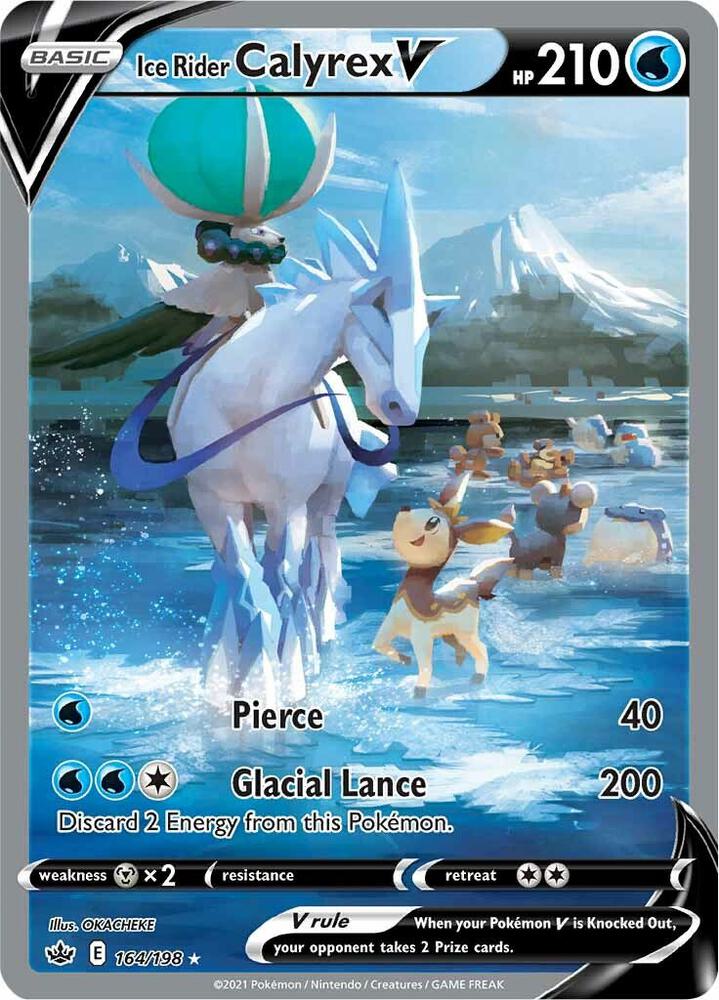 CRE 164/198 Ice Rider Calyrex V SR