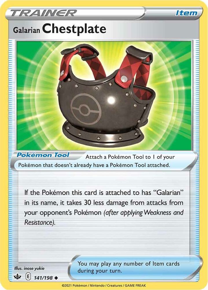 [Reverse Holo] CRE 141/198 Galarian Chestplate U