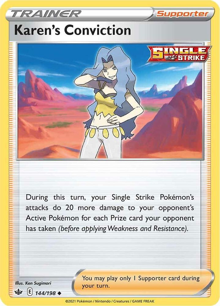 [Reverse Holo] CRE 144/198 Karen's Conviction U