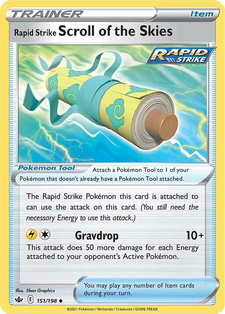 [Reverse Holo] CRE 151/198 Rapid Strike Scroll of the Skies U