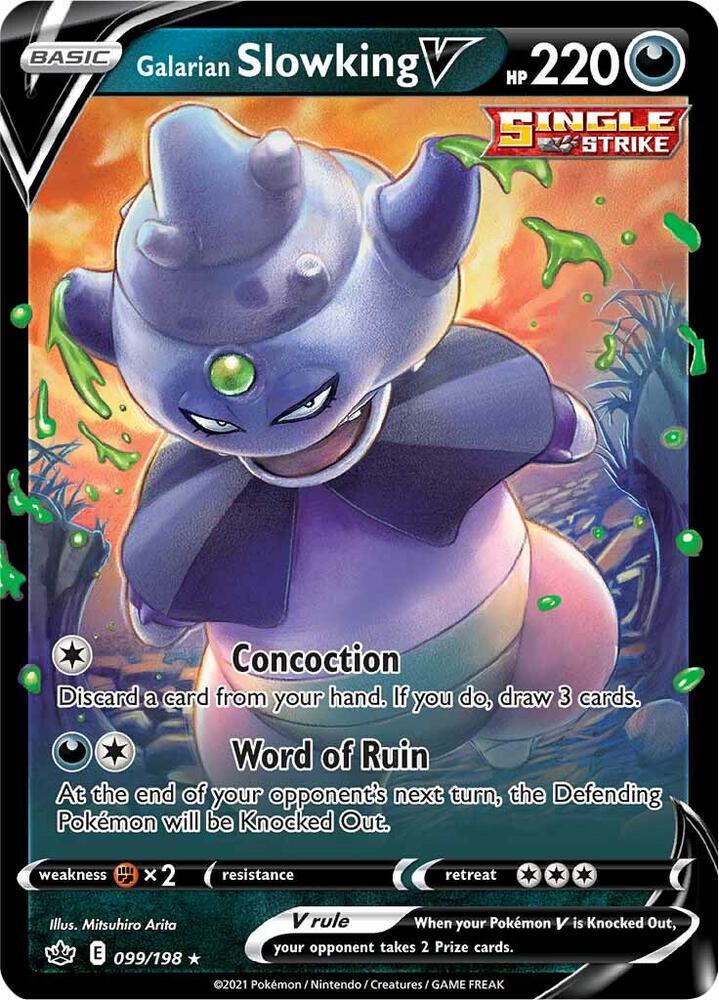 CRE 099/198 Galarian Slowking V SR