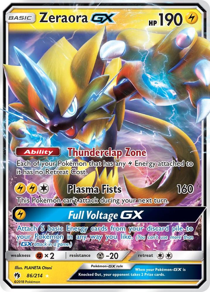 LOT 86/214 Zeraora GX SR