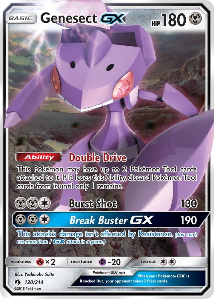 LOT 130/214 Genesect GX SR