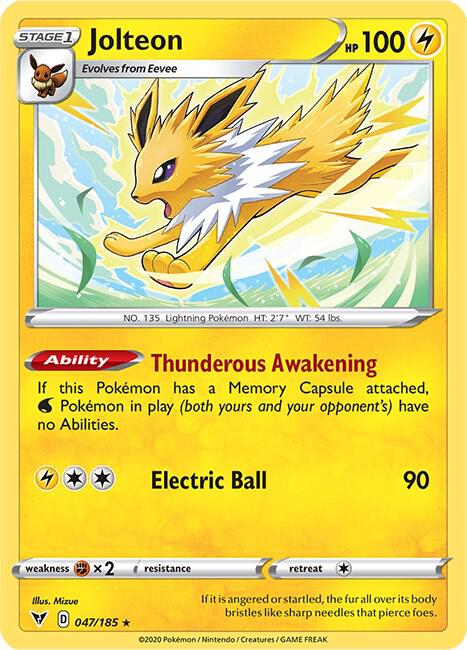 [Reverse Holo] VIV 047/185 Jolteon R