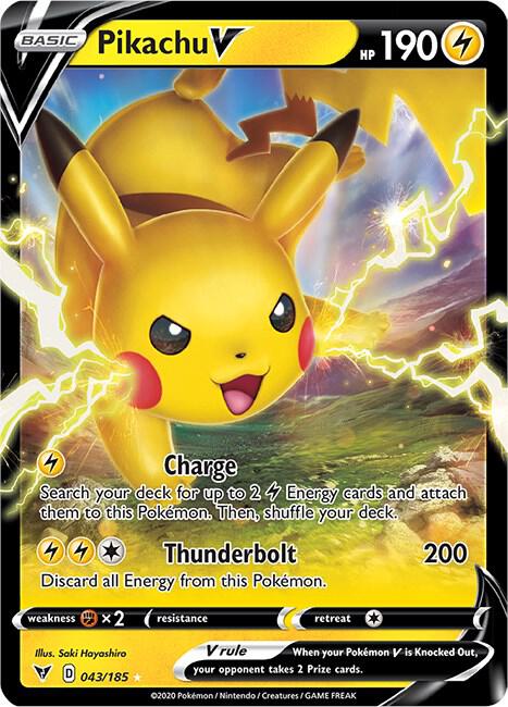 VIV 043/185 Pikachu V SR