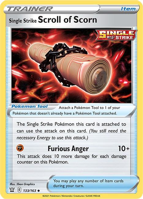 [Reverse Holo] BST 133/163 Single Strike Scroll of Scorn U