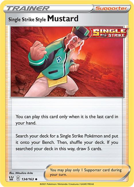 [Reverse Holo] BST 134/163 Single Strike Style Mustard U