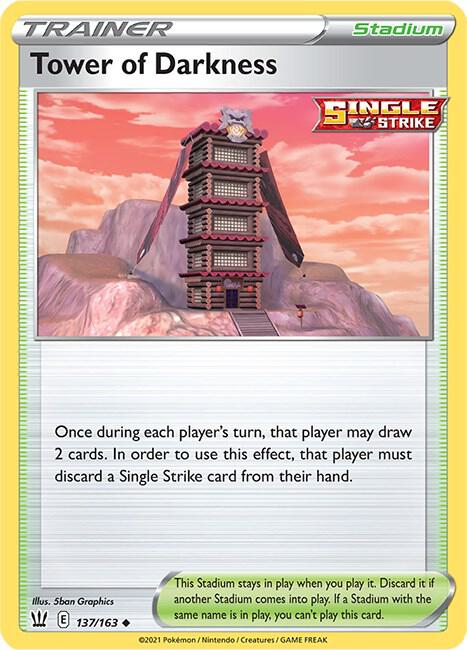 [Reverse Holo] BST 137/163 Tower of Darkness U