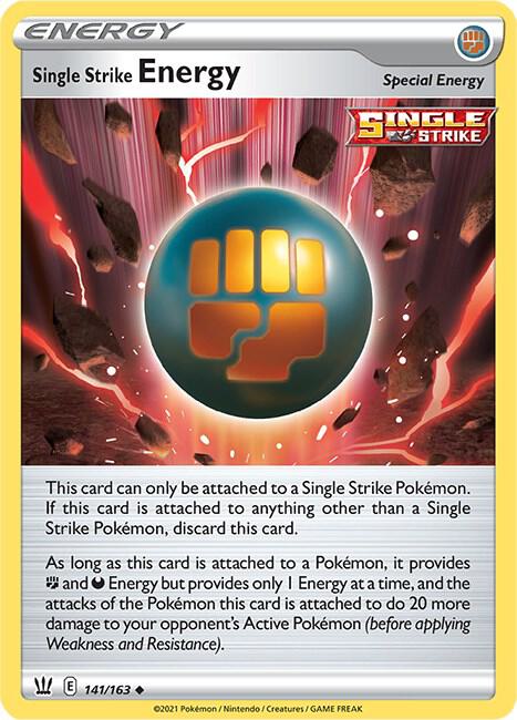 [Reverse Holo] BST 141/163 Single Strike Energy U