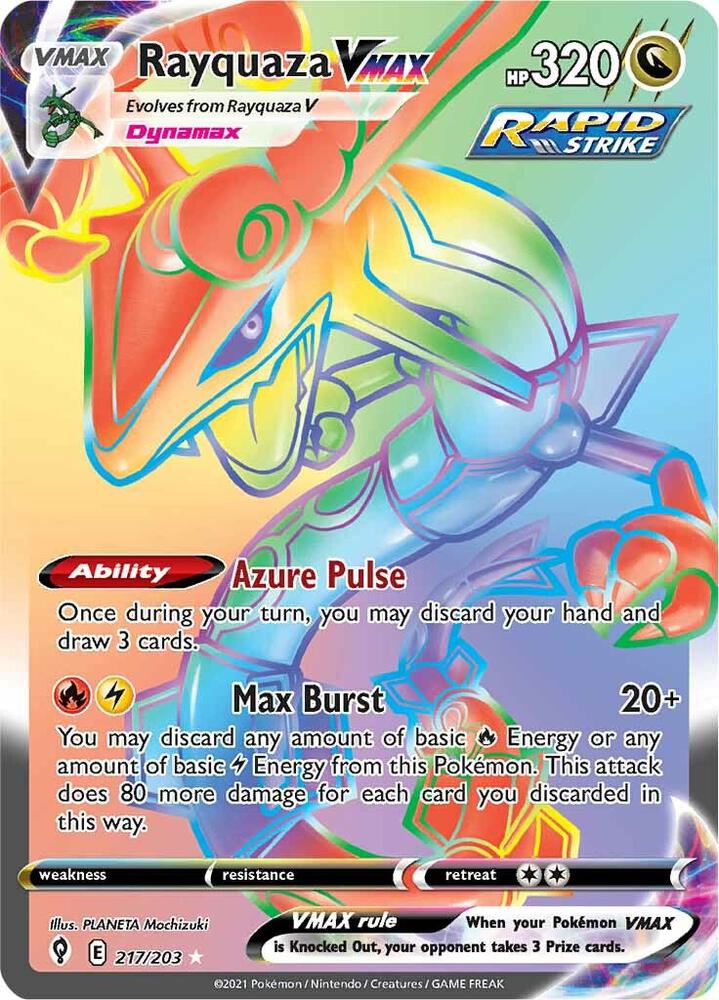 EVS 217/203 Rayquaza VMAX SR