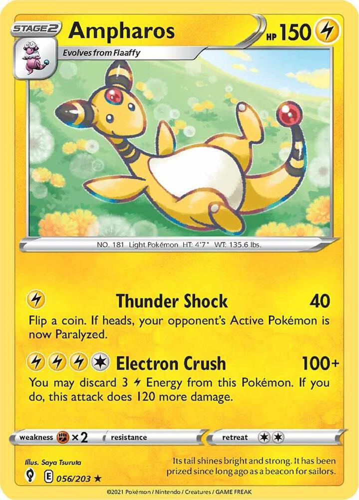 [Reverse Holo] EVS 056/203 Ampharos R