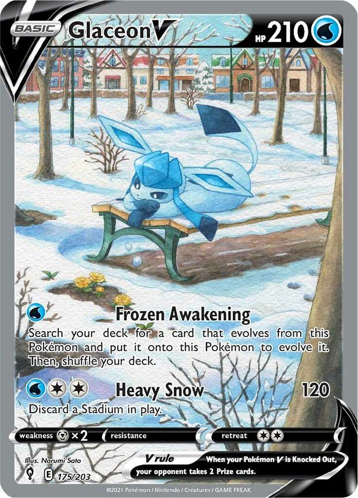 EVS 175/203 Glaceon V SR