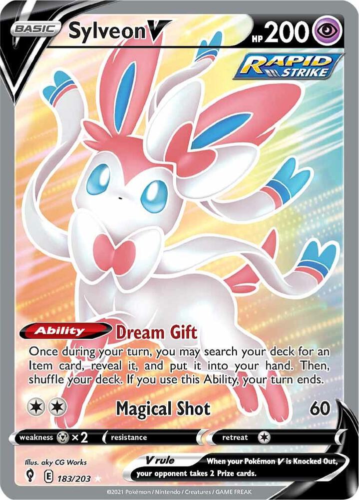 EVS 183/203 Sylveon V SR