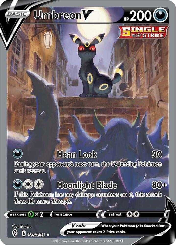 EVS 189/203 Umbreon V SR
