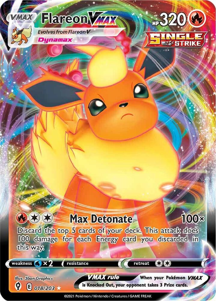 EVS 018/203 Flareon VMAX SR