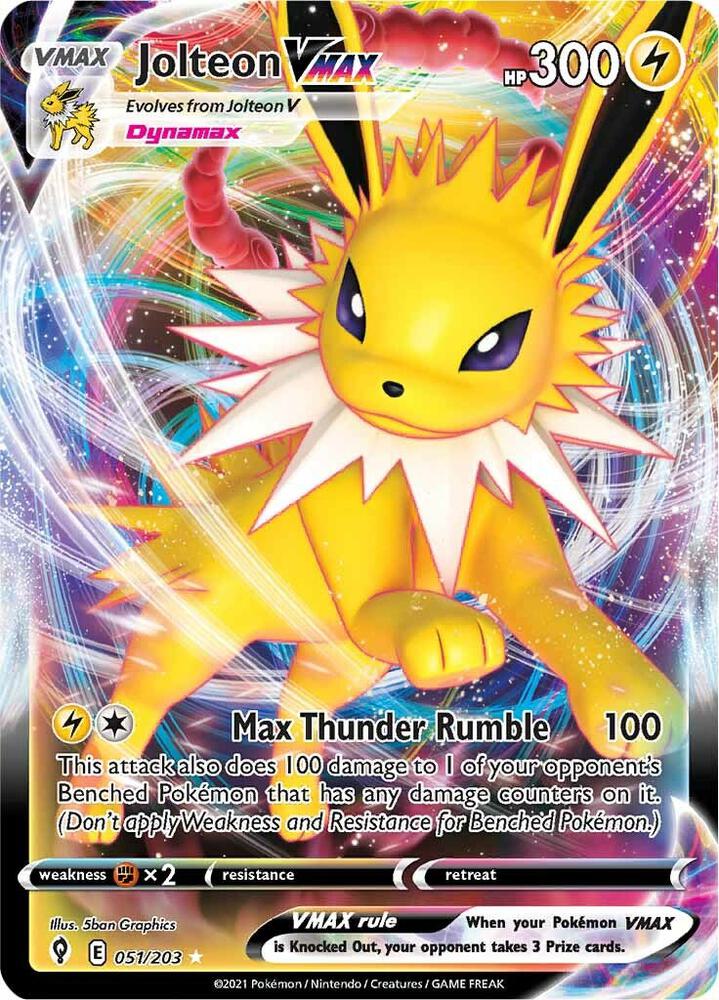EVS 051/203 Jolteon VMAX SR