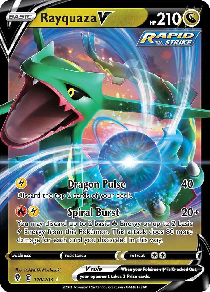EVS 110/203 Rayquaza V SR
