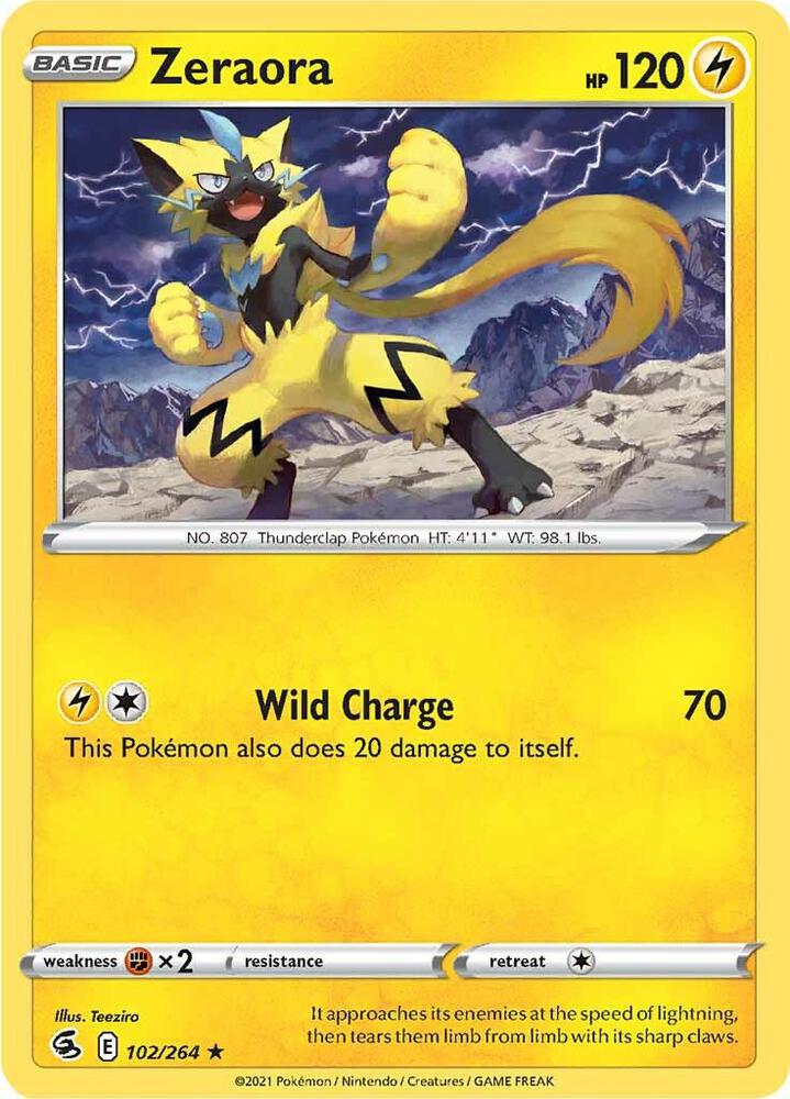 [Reverse Holo] FST 102/264 Zeraora R