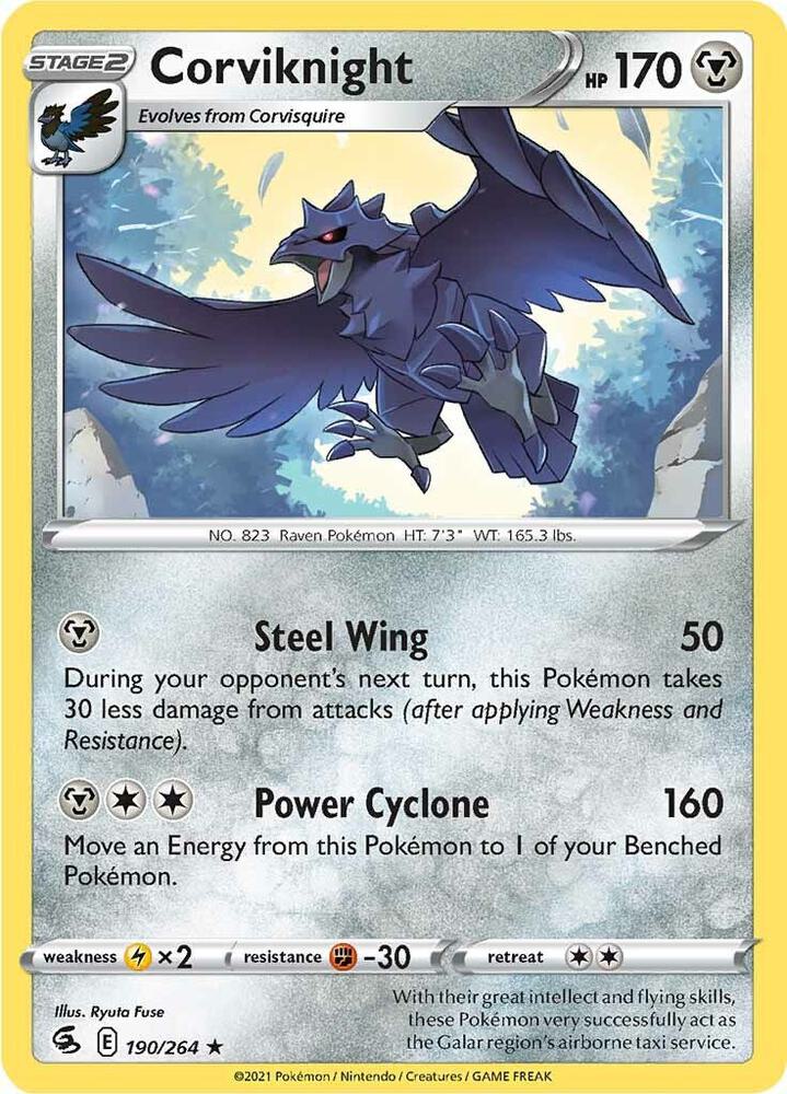 [Reverse Holo] FST 190/264 Corviknight R