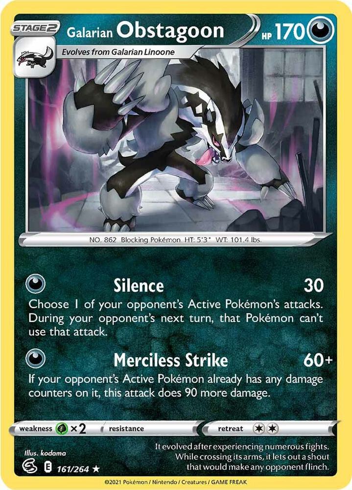 FST 161/264 Galarian Obstagoon RH