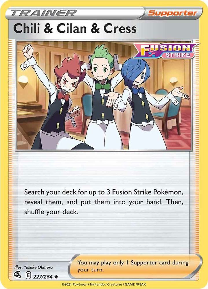[Reverse Holo] FST 227/264 Chili & Cilan & Cress U