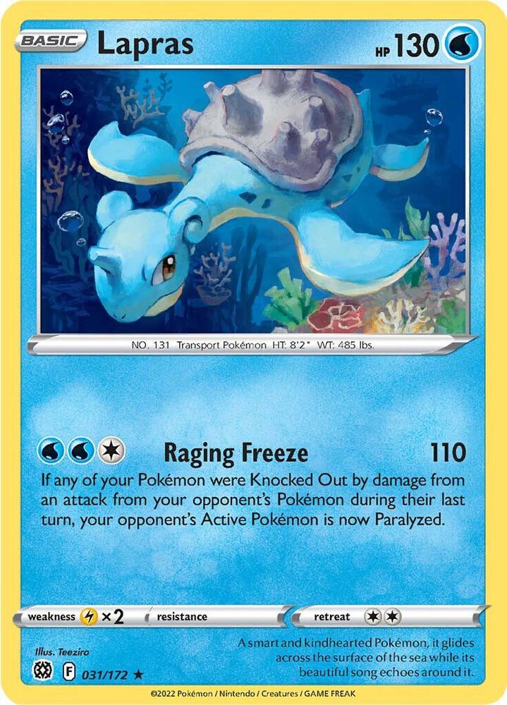 [Reverse Holo] BRS 031/172 Lapras R