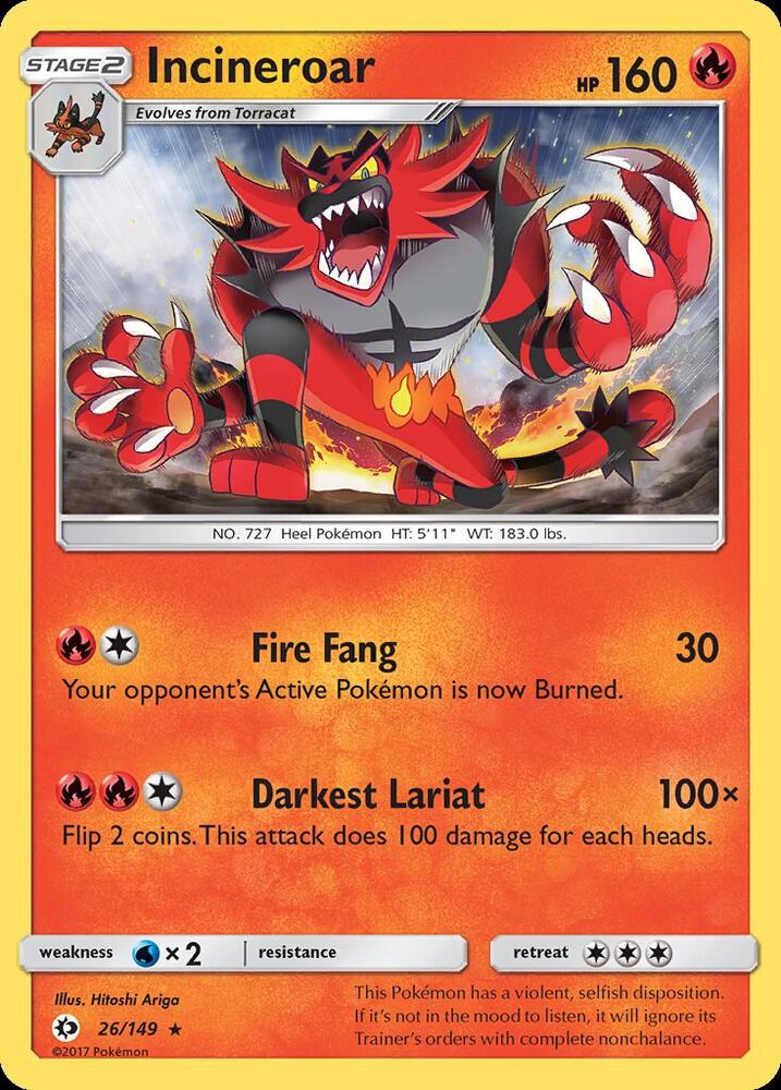 SUM 26/149 Incineroar R