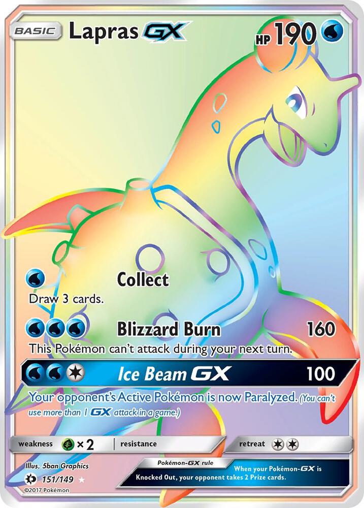 SUM 151/149 Lapras GX SR