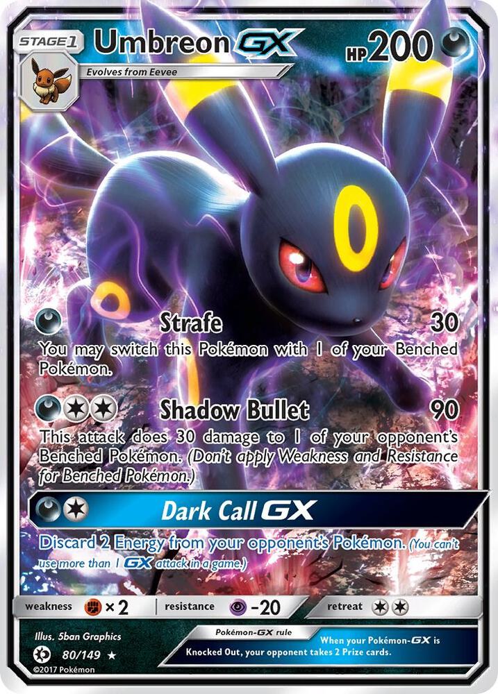 SUM 80/149 Umbreon GX SR